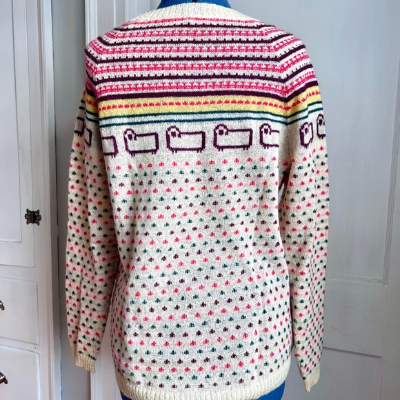 Woolrich Vintage Women's Fair Isle Sweater Size L EUC - Picture 4 of 9